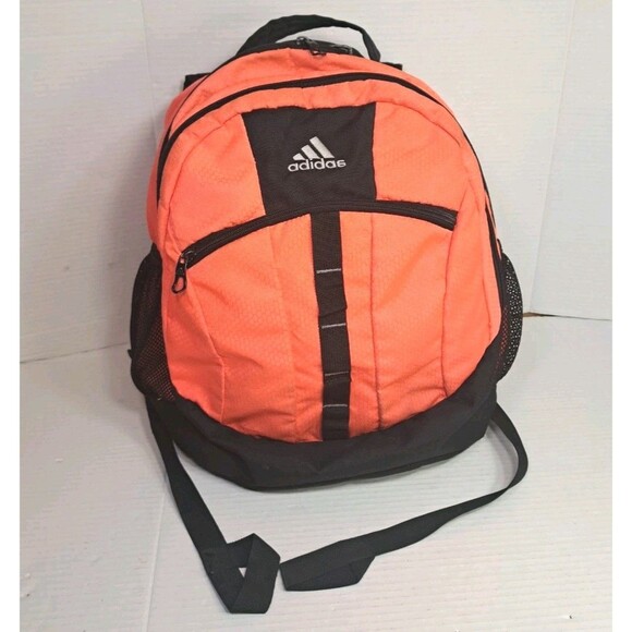 Adidas Backpack RN#90288 Pink & Black Daypack School Gym Travel Bag Pockets - Picture 1 of 9